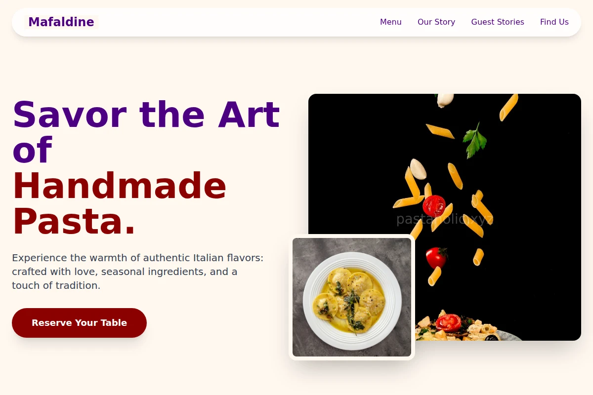 Mafaldine Italian Food