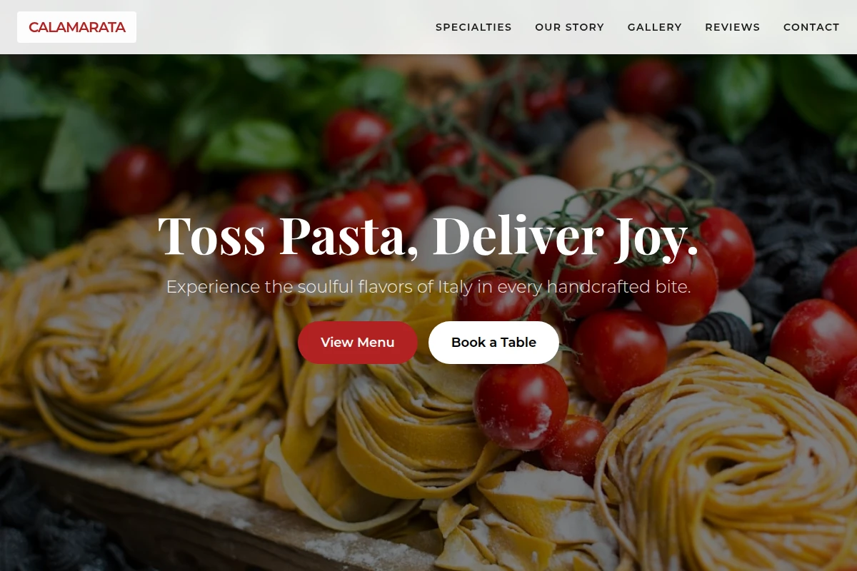 Calamarata Italian Food