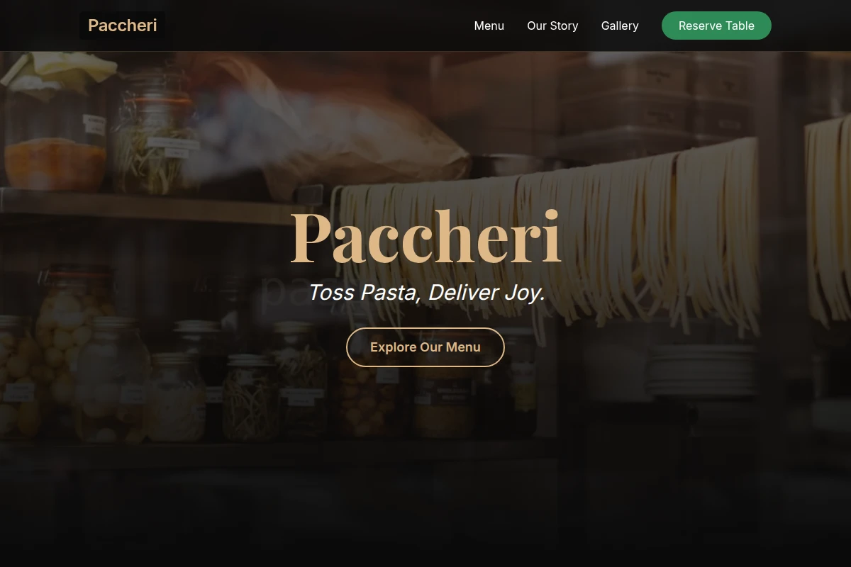 Paccheri Italian Food