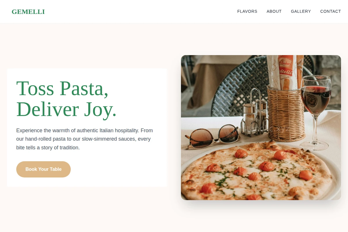 Gemelli Italian Food