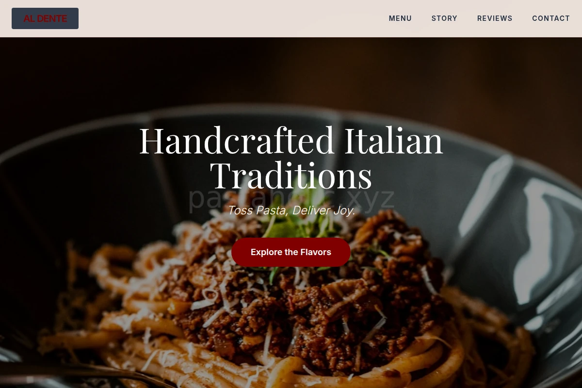 Al Dente Italian Food