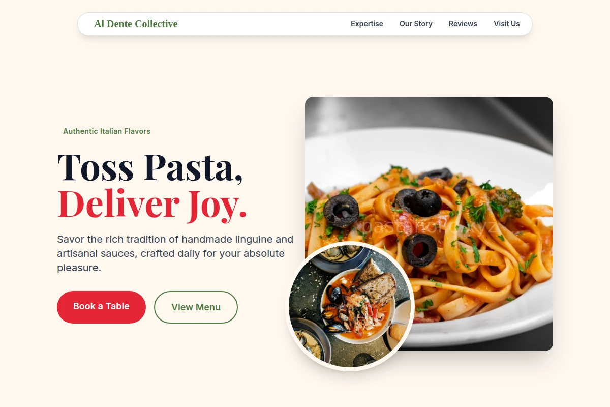 Linguine Italian Food