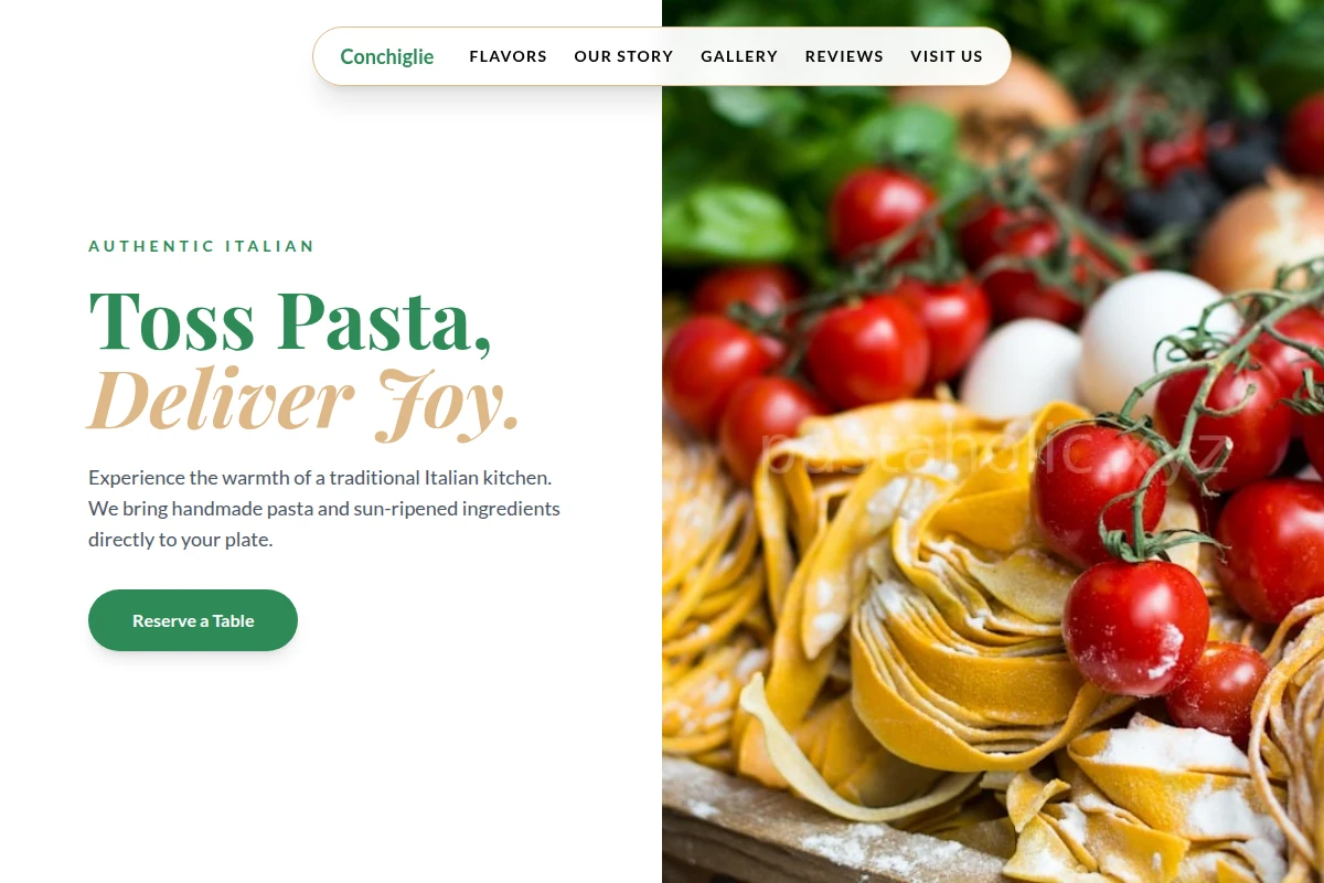Conchiglie Italian Food