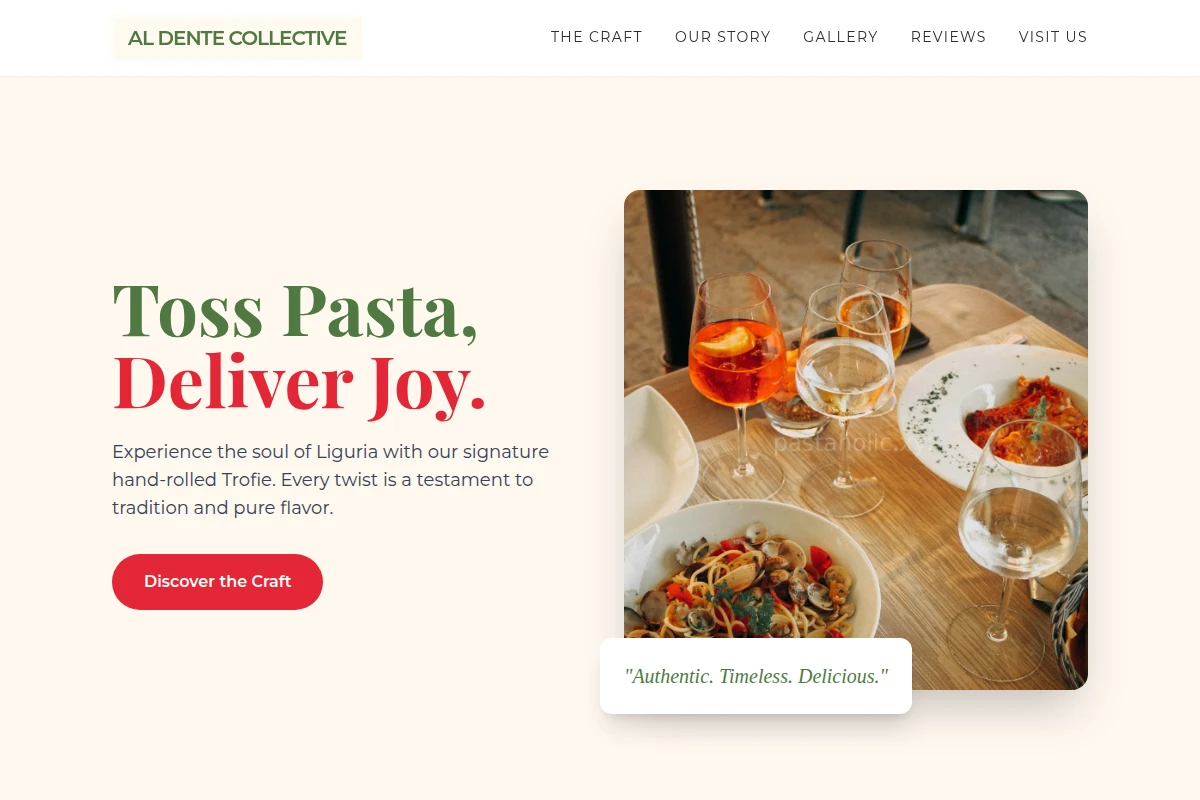 Trofie Italian Food