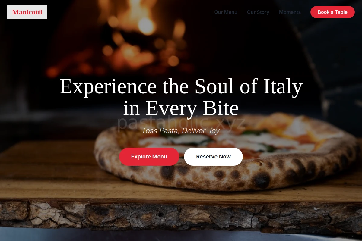 Manicotti Italian Food