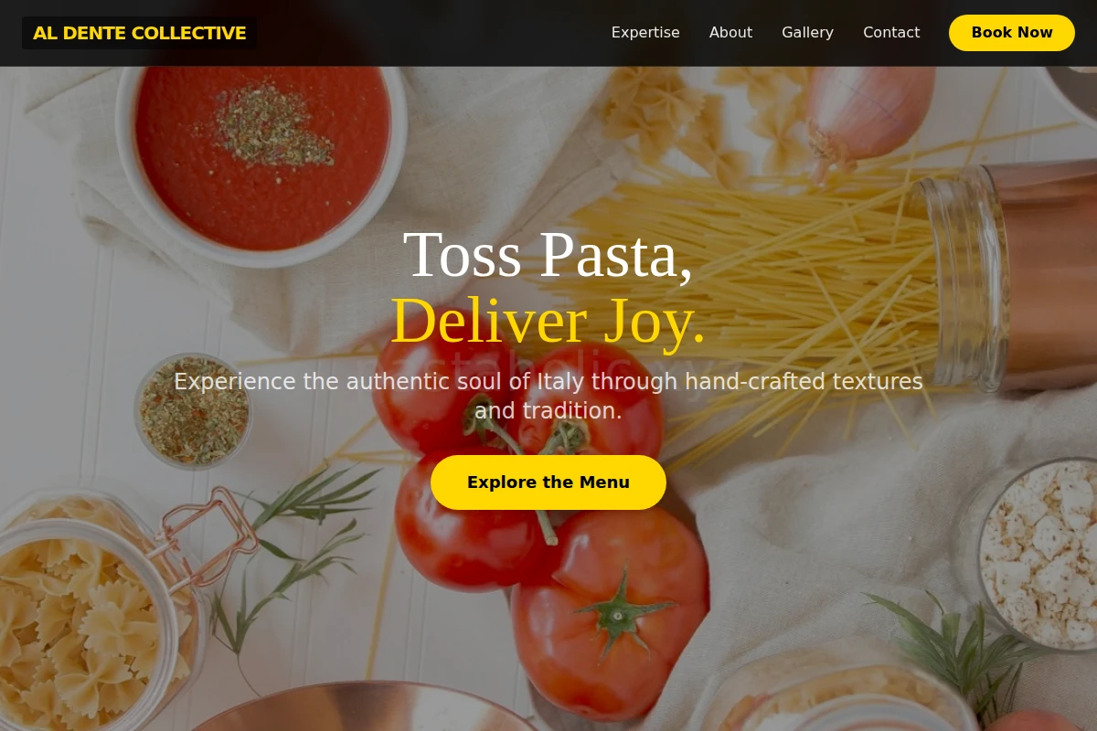 Rigatoni Italian Food